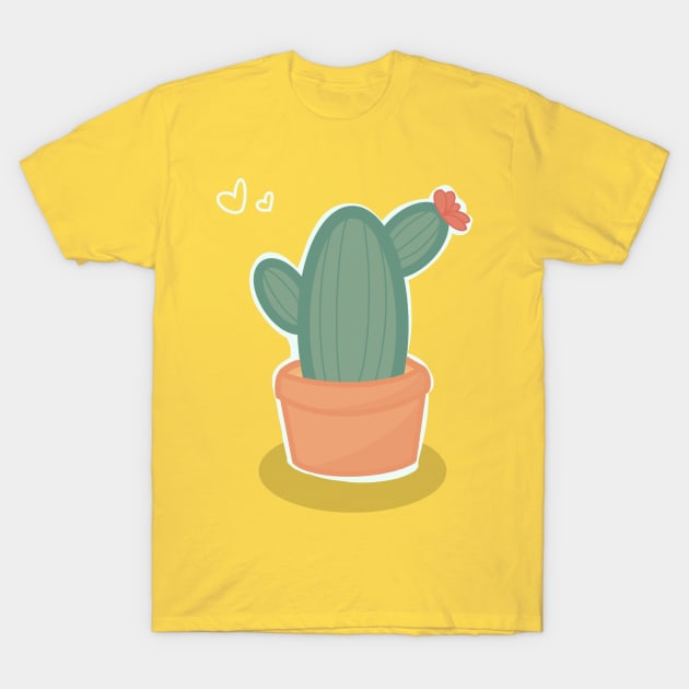 Love Cactus T-Shirt by BAJAJU